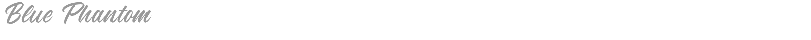 Blue Phantom font preview
